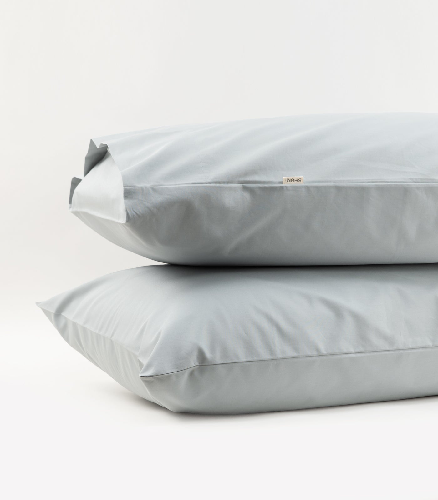 Bhumi Organic Cotton - Percale Pillow Cases (Pair) - Sky Blue