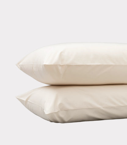 Bhumi Organic Cotton - Percale Pillow Cases (Pair) - Natural