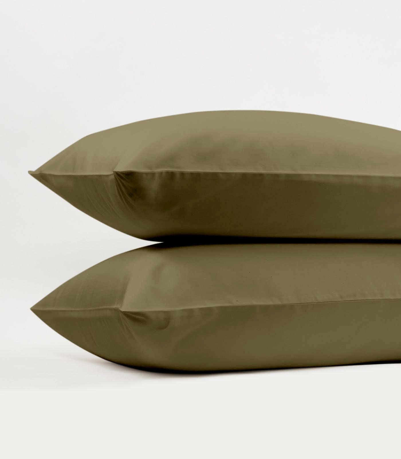 Bhumi Organic Cotton - Sateen Pillow Cases (Pair) - Olive