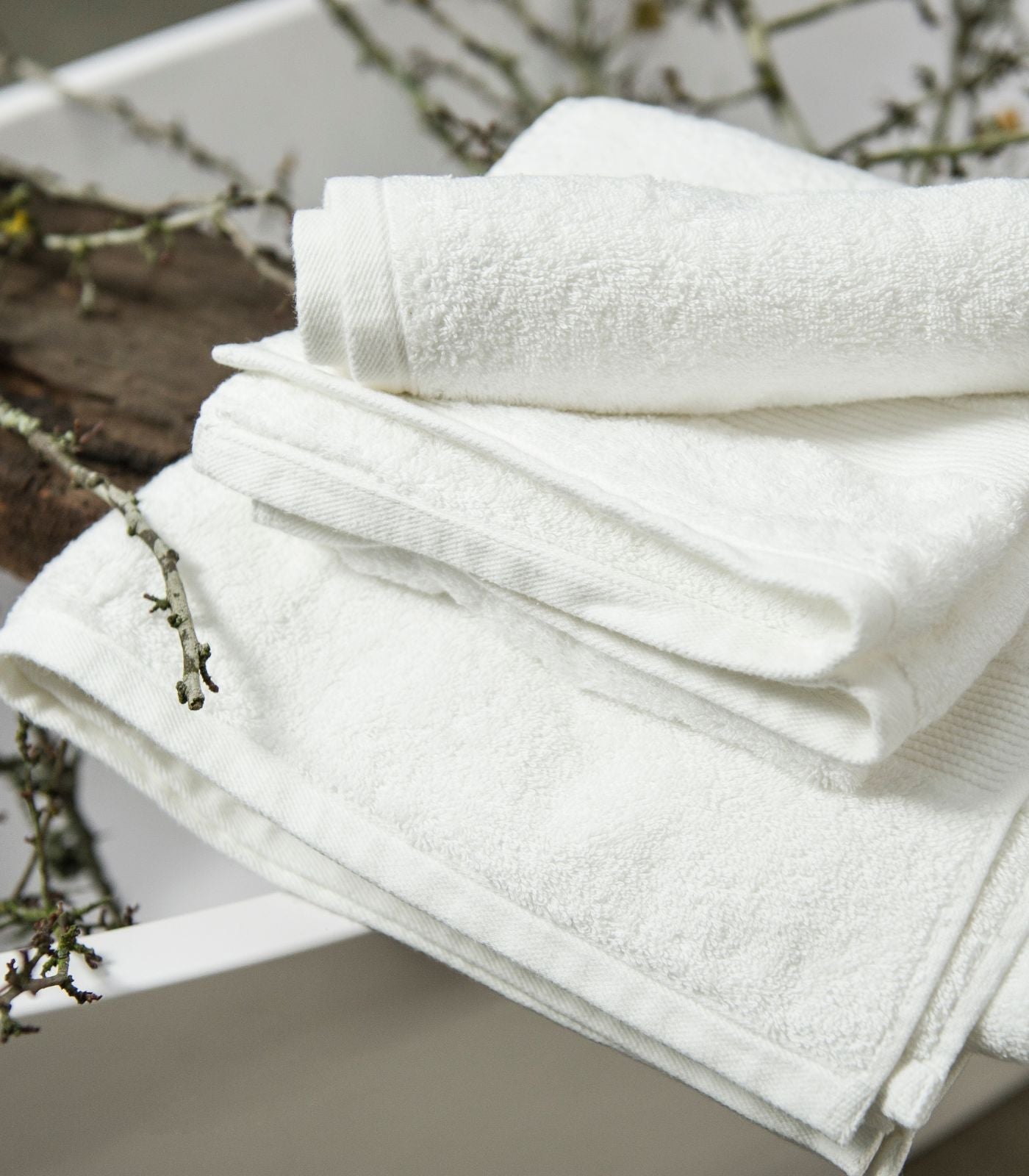 Bhumi Organic Cotton - Handy Hand Towel (3 Pack) - White