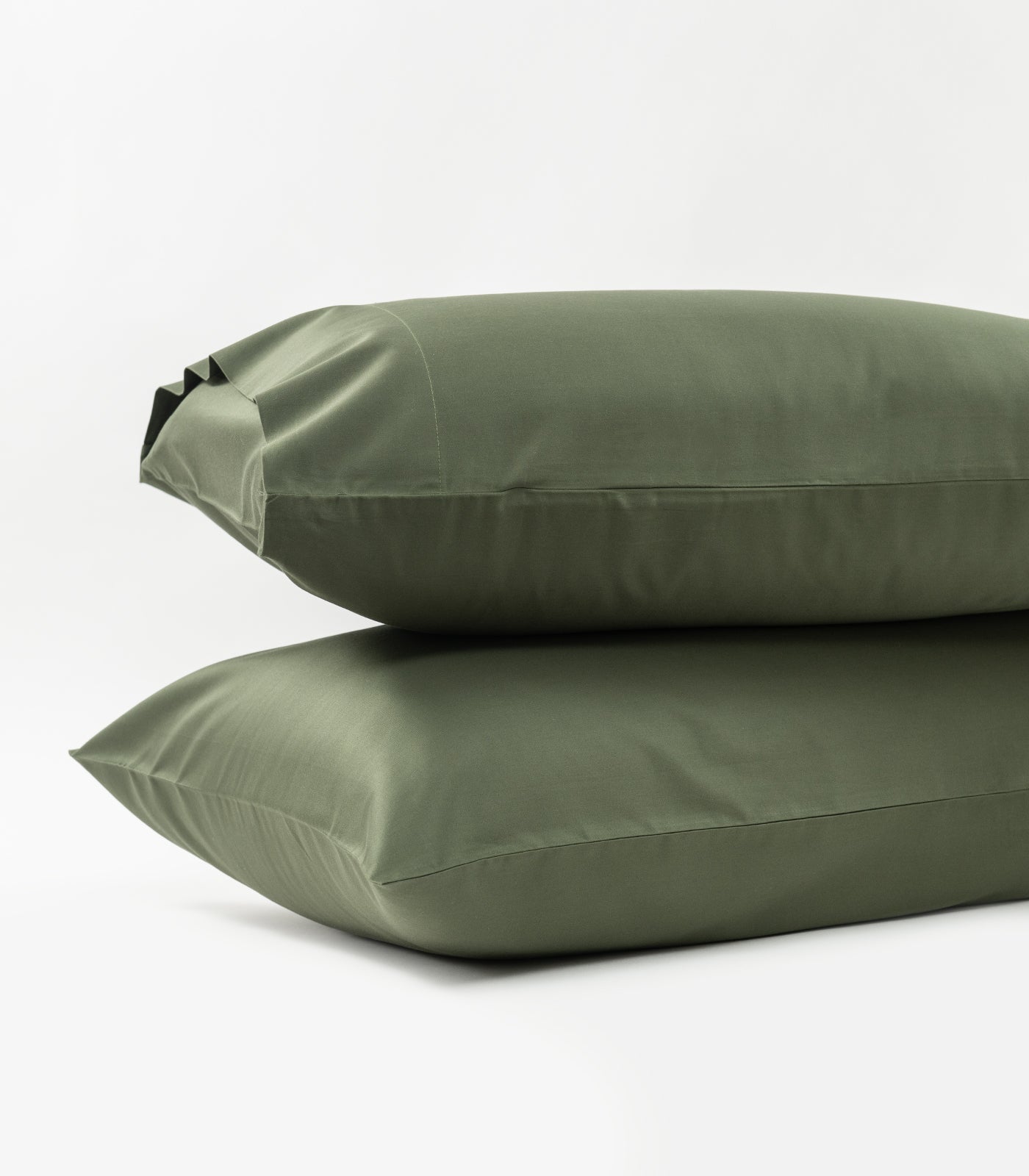 Bhumi Organic Cotton - Sateen Pillow Cases (Pair) - Bronze Green