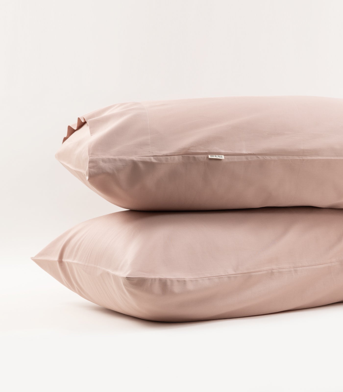 Bhumi Organic Cotton - Sateen Pillow Cases (Pair) - Blush