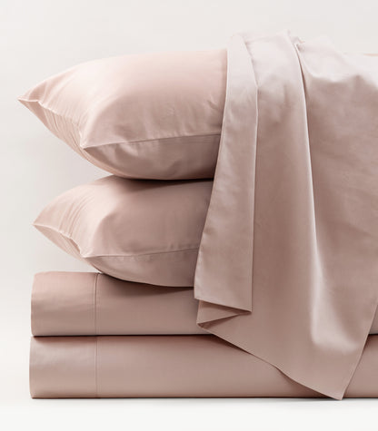 Bhumi Organic Cotton - Sateen Sheet Set - Blush