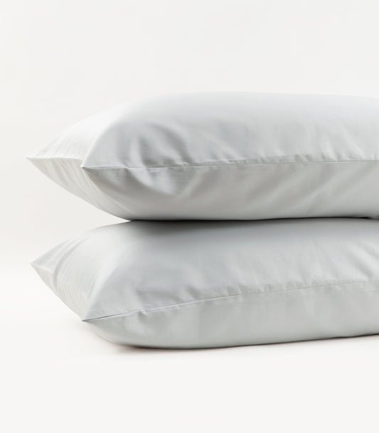 Bhumi Organic Cotton - Sateen Pillow Cases (Pair) - Glacier