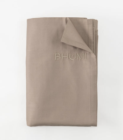 Bhumi Organic Cotton - Flat - Percale Sheet - Golden Taupe