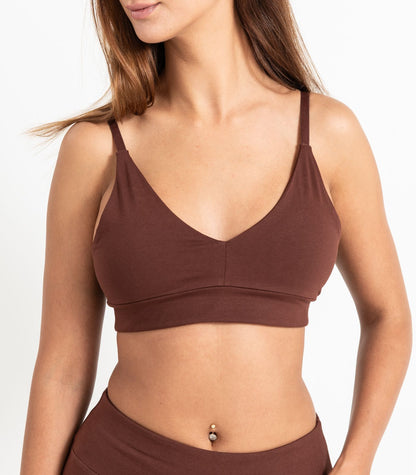Bhumi Organic Cotton - Classic T-Shirt Bra - Espresso