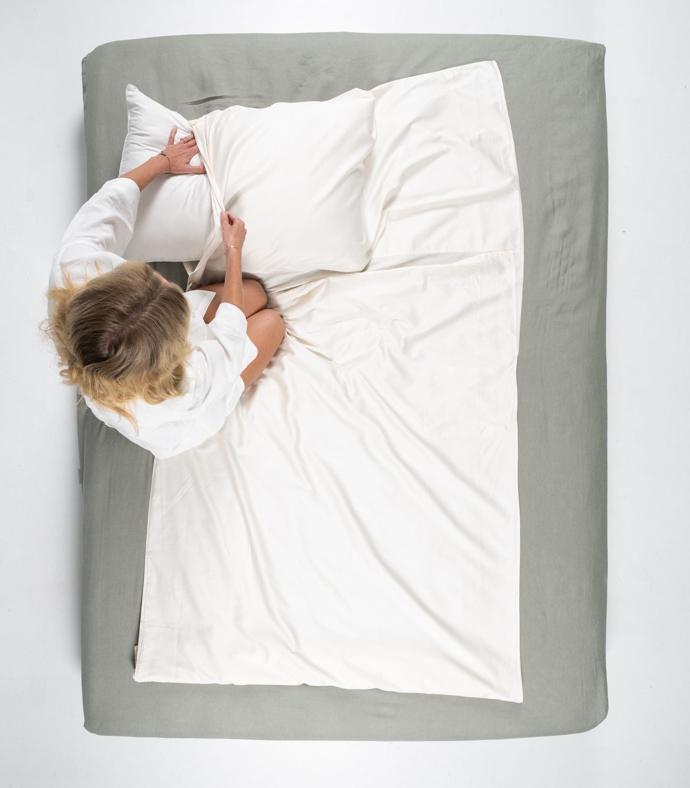 Bhumi Organic Cotton - Travel Sleep Sack - White