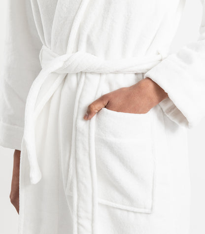 Bhumi Organic Cotton - Spa Robe - White