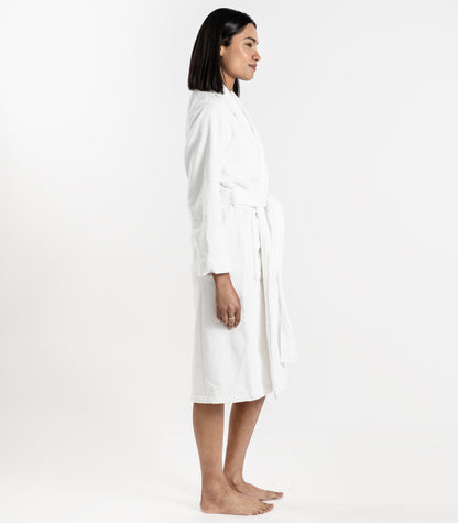 Bhumi Organic Cotton - Spa Robe - White