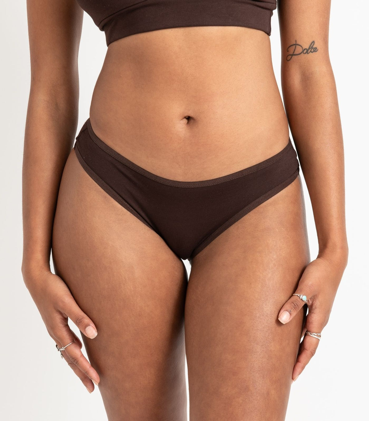 Bhumi Organic Cotton - New Bikini (2 Pack) - Coffee Bean