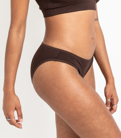 Bhumi Organic Cotton - New Bikini (2 Pack) - Coffee Bean