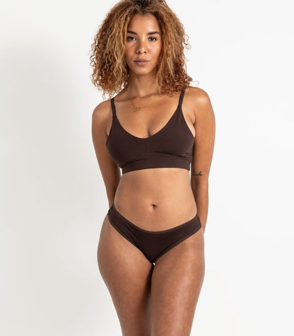 Bhumi Organic Cotton - New Bikini (2 Pack) - Coffee Bean