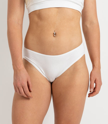 Bhumi Organic Cotton - New Bikini (2 Pack) - White