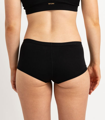 Bhumi Organic Cotton - Boy Short (2 Pack) - Black