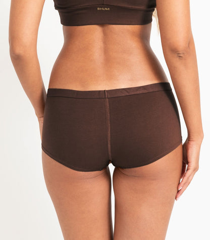 Bhumi Organic Cotton - Boy Short (2 Pack) - Coffee Bean