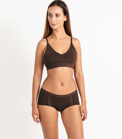 Bhumi Organic Cotton - Boy Short (2 Pack) - Coffee Bean