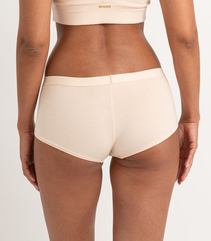 Bhumi Organic Cotton - Boy Short (2 Pack) - Cream Tan