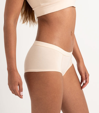 Bhumi Organic Cotton - Boy Short (2 Pack) - Cream Tan