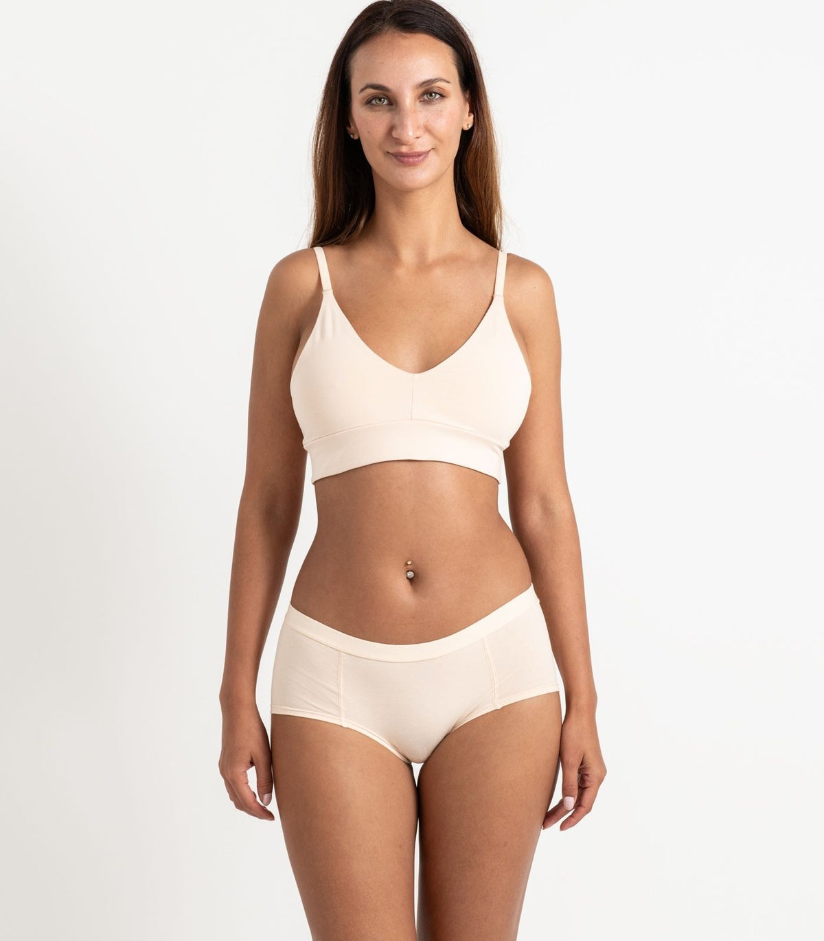 Bhumi Organic Cotton - Boy Short (2 Pack) - Cream Tan