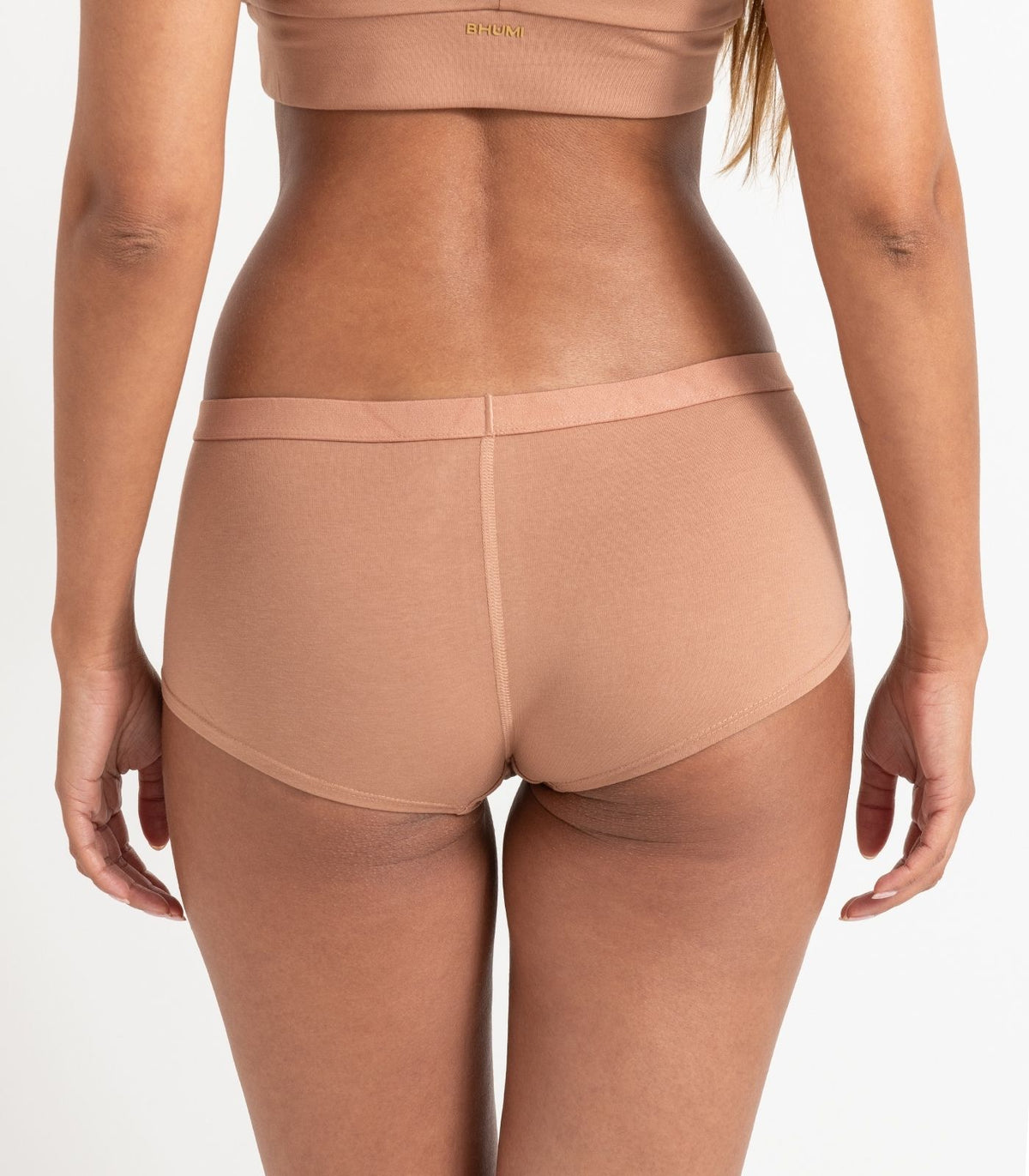 Bhumi Organic Cotton - Boy Short (2 Pack) - Mocha Mousse