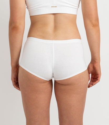 Bhumi Organic Cotton - Boy Short (2 Pack) - White