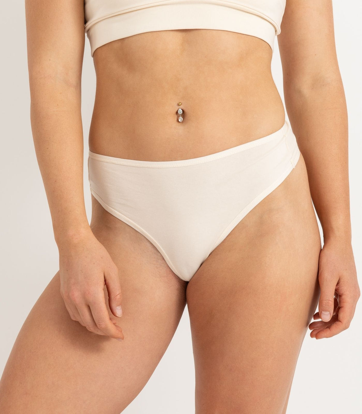 Bhumi Organic Cotton - High Rise G String (2 Pack) - Nude