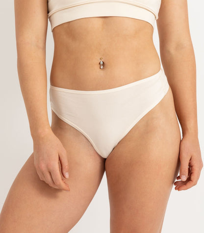 Bhumi Organic Cotton - High Rise G String (2 Pack) - Nude