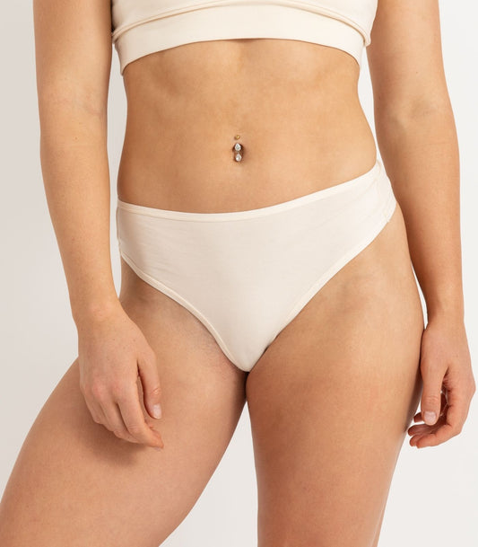 Bhumi Organic Cotton - High Rise G String (2 Pack) - Nude