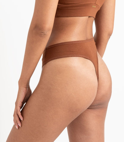 Bhumi Organic Cotton - High Rise G String (2 Pack) - Tortoise Shell