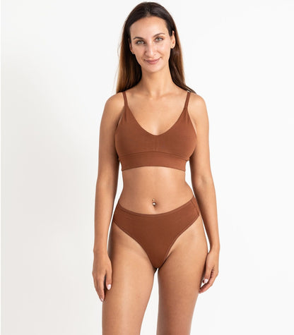 Bhumi Organic Cotton - High Rise G String (2 Pack) - Tortoise Shell