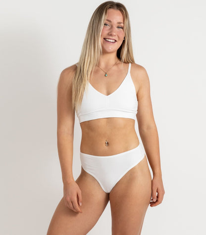 Bhumi Organic Cotton - High Rise G String (2 Pack) - White