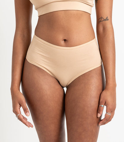 Bhumi Organic Cotton - Hi Cut Brief (2 Pack) - Candied Ginger