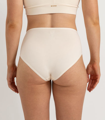 Bhumi Organic Cotton - Hi Cut Brief (2 Pack) - Nude