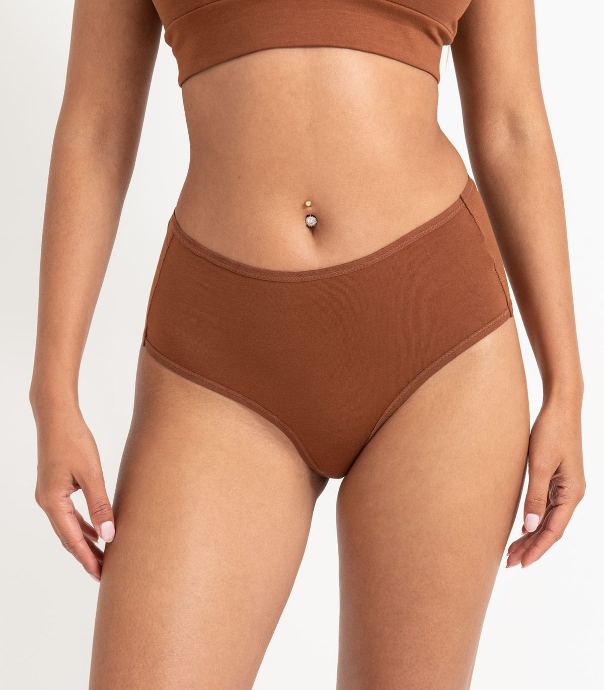 Bhumi Organic Cotton - Hi Cut Brief (2 Pack) - Tortoise Shell