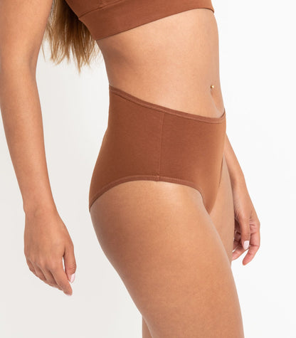 Bhumi Organic Cotton - Hi Cut Brief (2 Pack) - Tortoise Shell