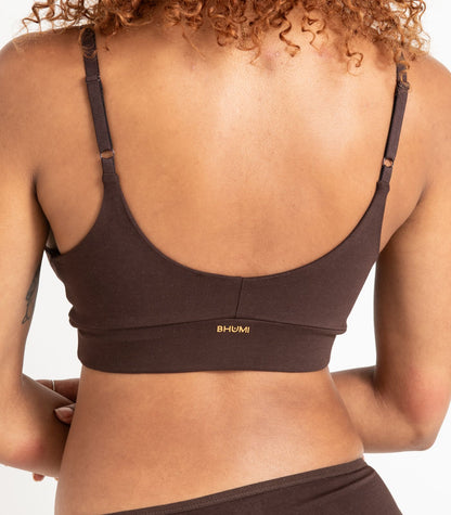 Bhumi Organic Cotton - Classic T-Shirt Bra - Coffee Bean