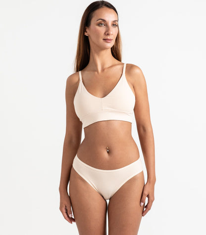 Bhumi Organic Cotton - Classic T-Shirt Bra - Cream Tan