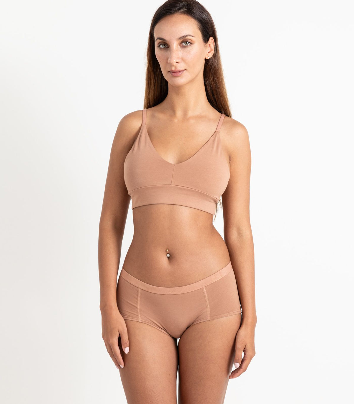 Bhumi Organic Cotton - Classic T-Shirt Bra - Mocha Mousse