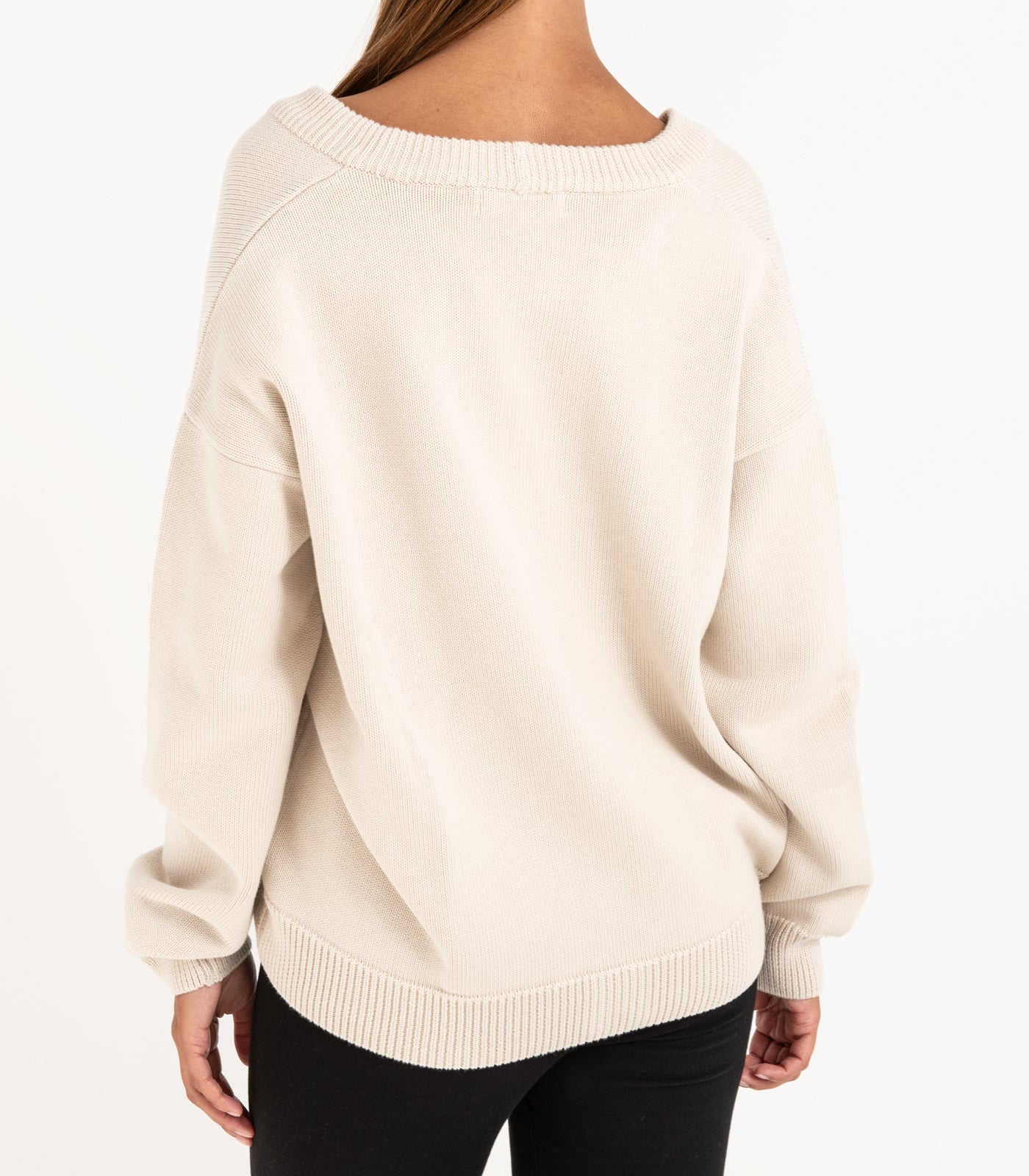 Bhumi Organic Cotton - Chunky Knit Cardigan - Oatmeal