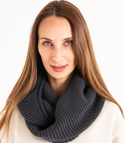 Bhumi Organic Cotton - Infinity Knit Scarf (3 pack) - Preorder - Charcoal
