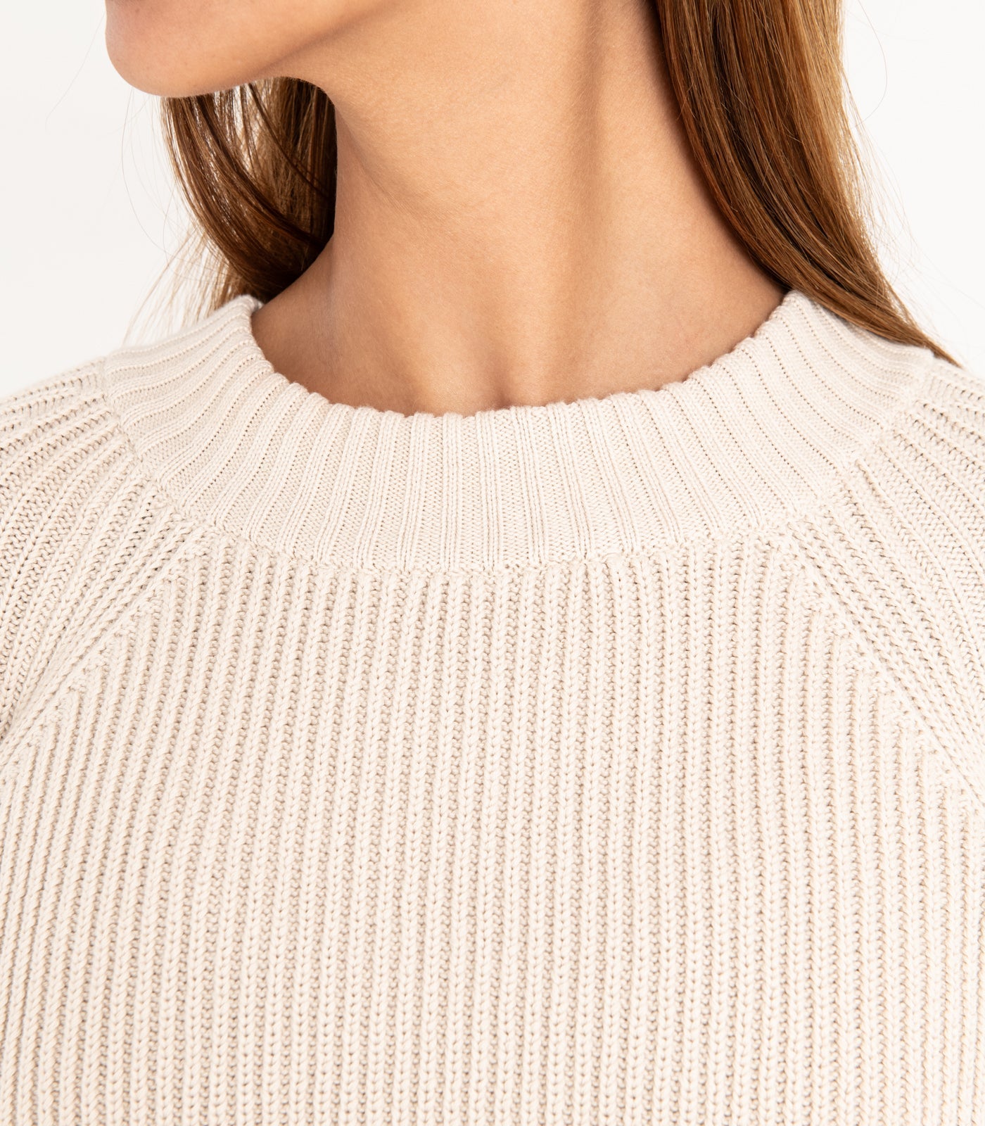 Bhumi Organic Cotton - Rib Knit Jumper - Oatmeal