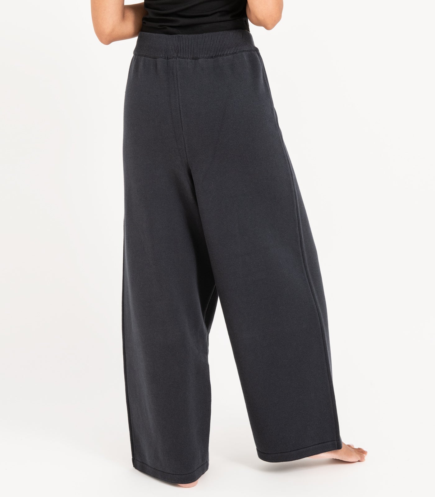 Bhumi Organic Cotton - Rib Knit Pant - Charcoal
