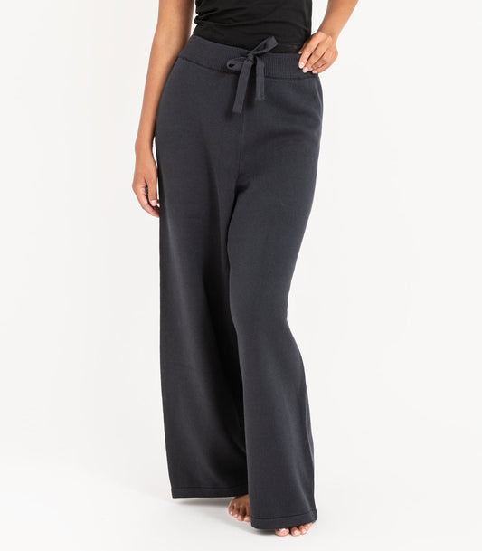 Bhumi Organic Cotton - Rib Knit Pant - Charcoal