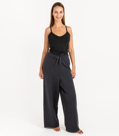 Bhumi Organic Cotton - Rib Knit Pant - Charcoal