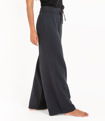 Bhumi Organic Cotton - Rib Knit Pant - Charcoal