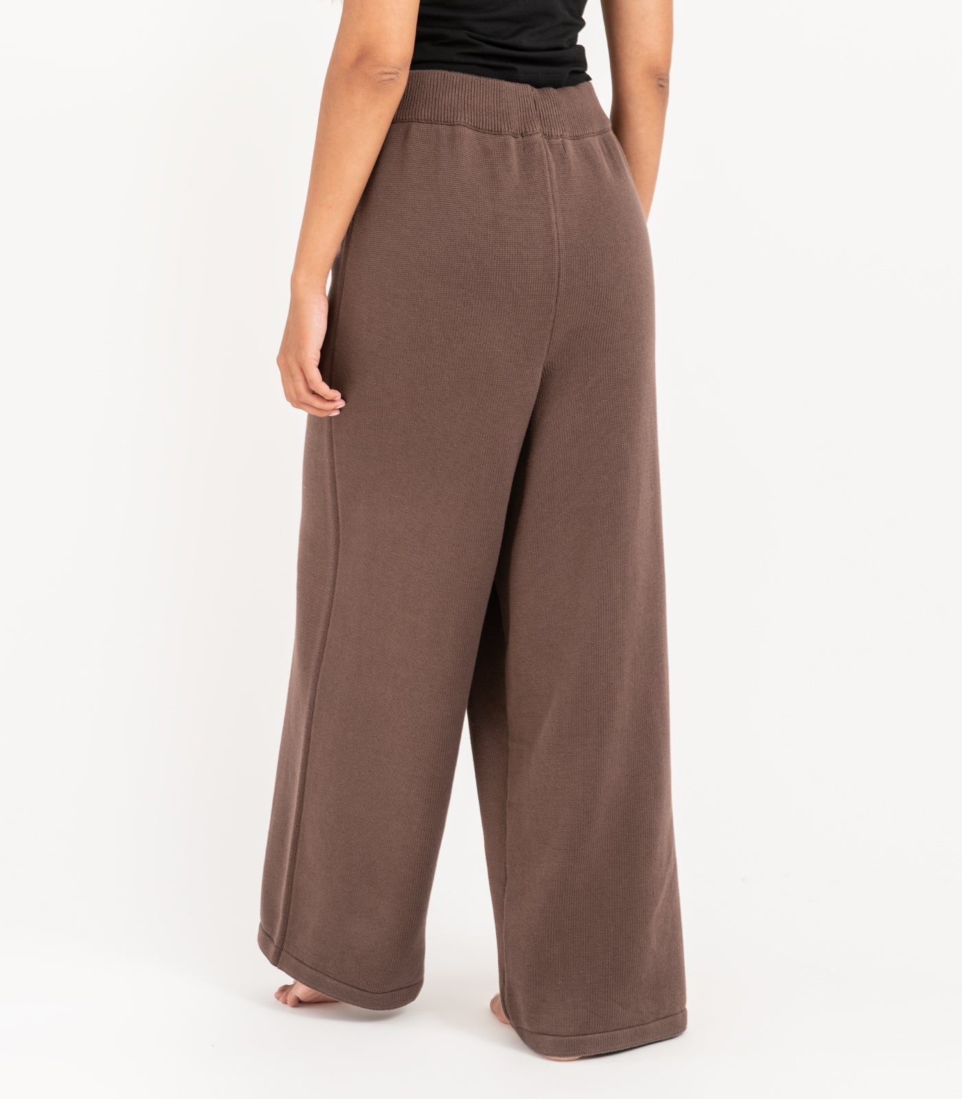 Bhumi Organic Cotton - Rib Knit Pant - Chocolate