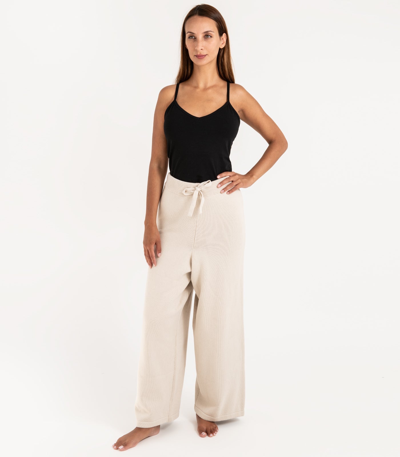 Bhumi Organic Cotton - Rib Knit Pant - Oatmeal