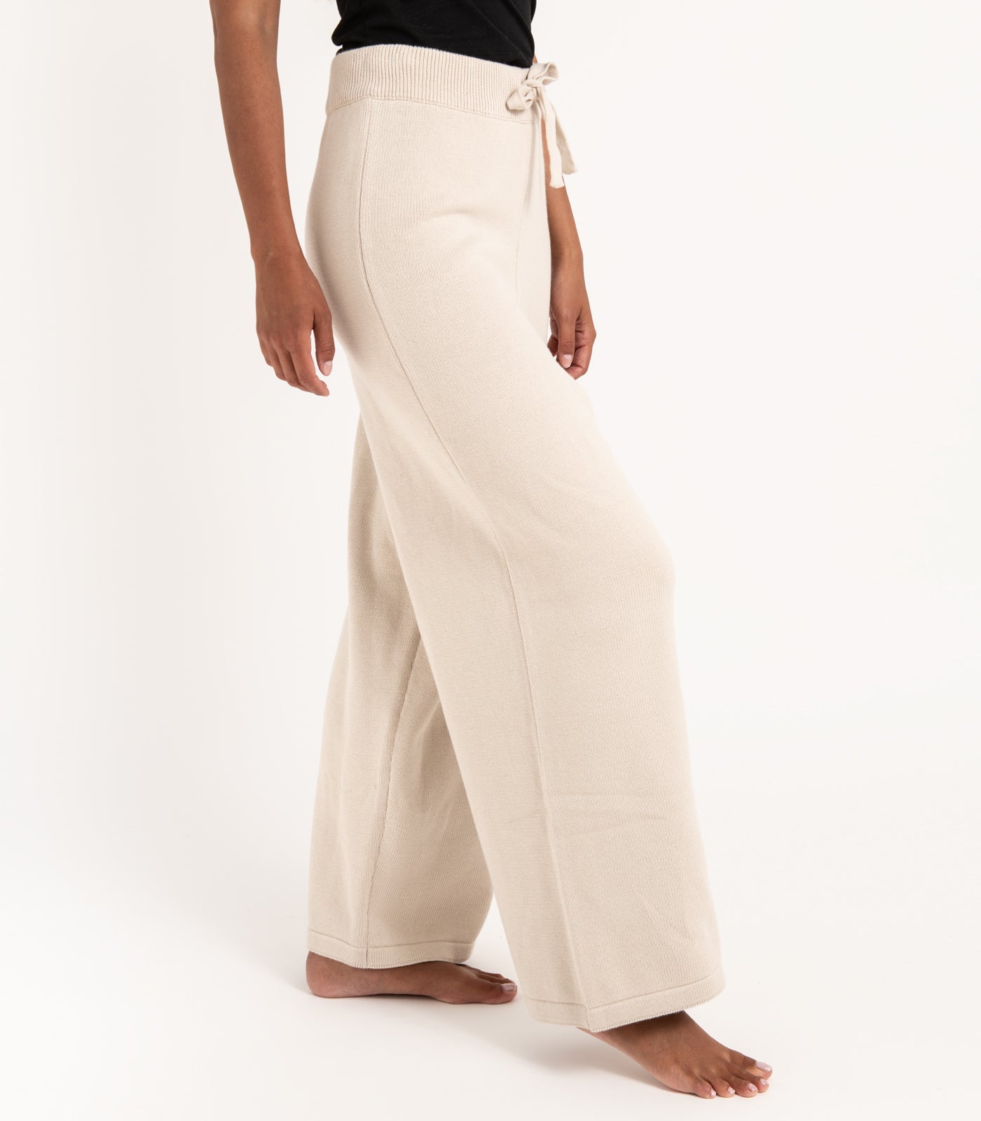 Bhumi Organic Cotton - Rib Knit Pant - Oatmeal