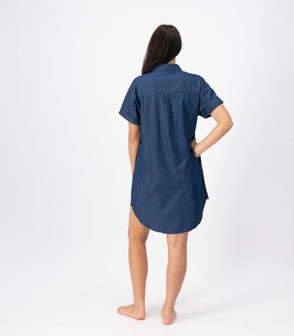Bhumi Organic Cotton - Denim Shirt Dress - Denim