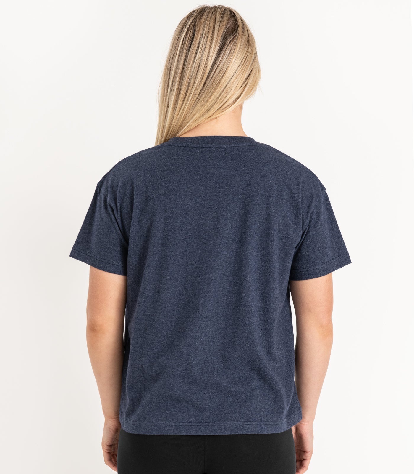 Bhumi Organic Cotton - Oversized Boxy Tee - Navy Melange